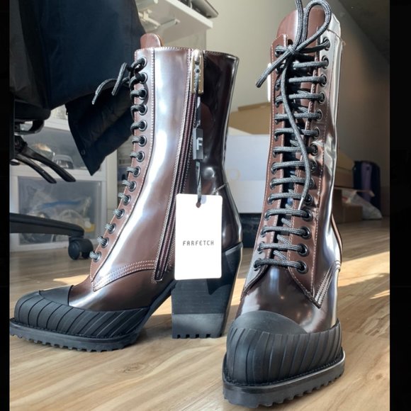 Chloe Rylee Deep Brown Burgundy Boot - Picture 1 of 8